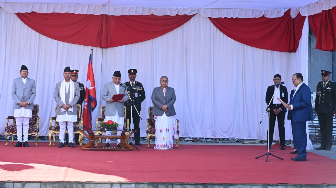 मधेश प्रदेश प्रमुख कर्णले लिए शपथ