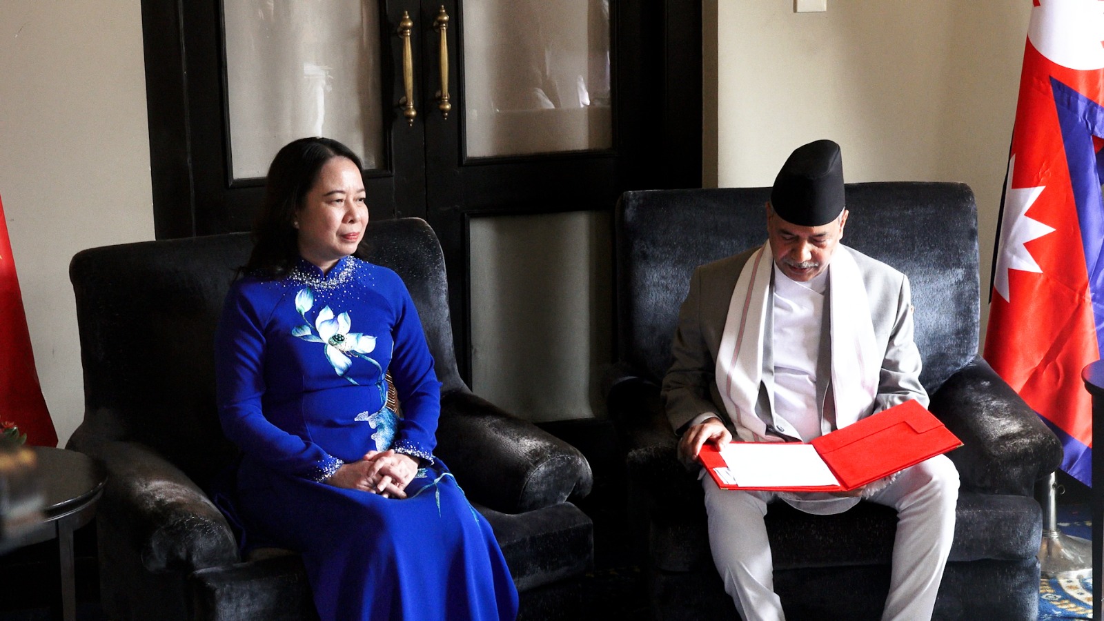 नेपाल र भियतनामका उपराष्ट्रपतिबीच भेटवार्ता