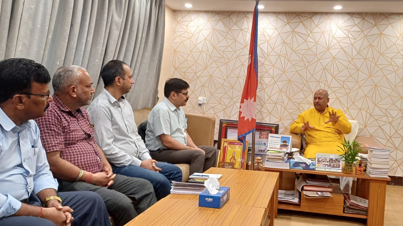 मुख्यमन्त्री सिंह र भारतीय प्रतिनिधिमण्डलबीच भेट