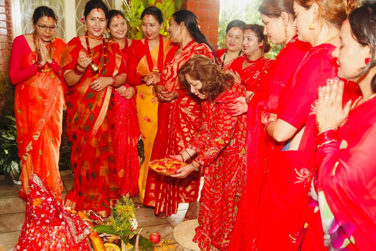 परराष्ट्रमन्त्री डा राणाले बुढानीलकण्ठस्थित निवासमा भित्र्याइन् गौरा 