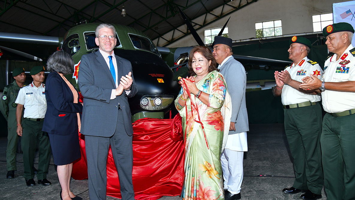 अमेरिकाद्वारा नेपाली सेनालाई स्काई ट्रक हस्तान्तरण