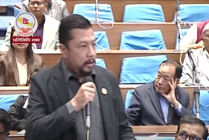 अहिलेको सरकार दलाल संरचनालाई ढाकछोप गर्न तल्लिन छ : सांसद श्रेष्ठ 