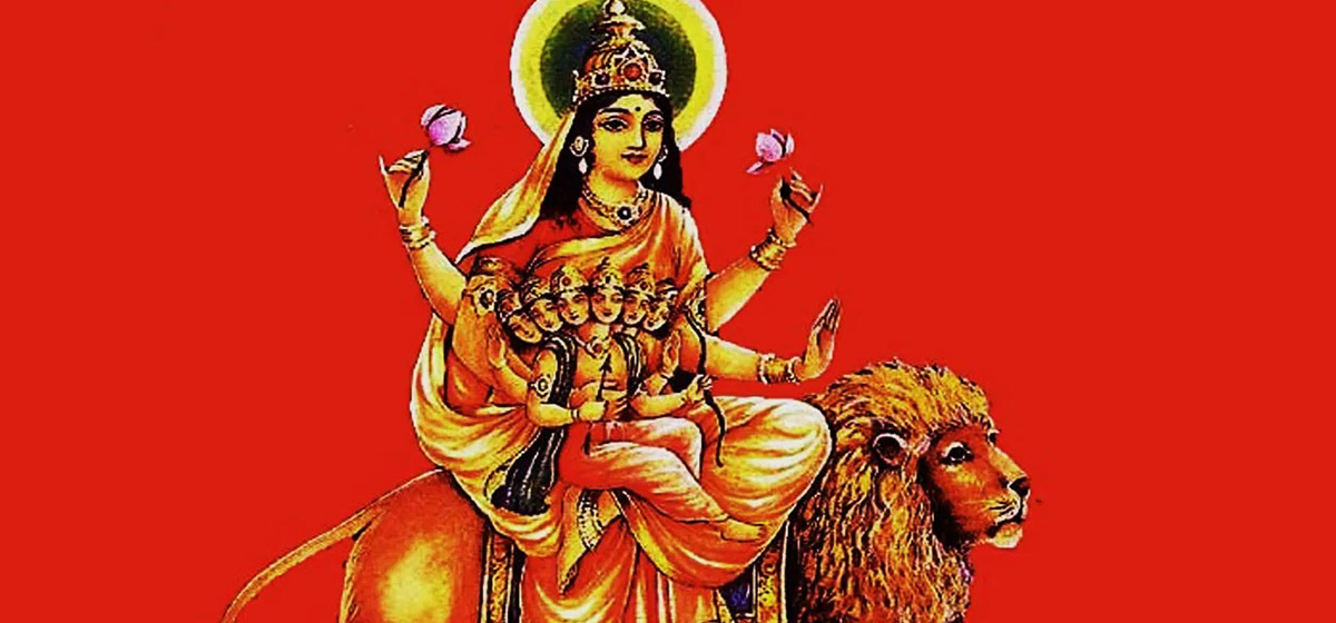 आज बडादशैंको पाँचौँ दिन, स्कन्दमाताको पूजा गरिँदै 