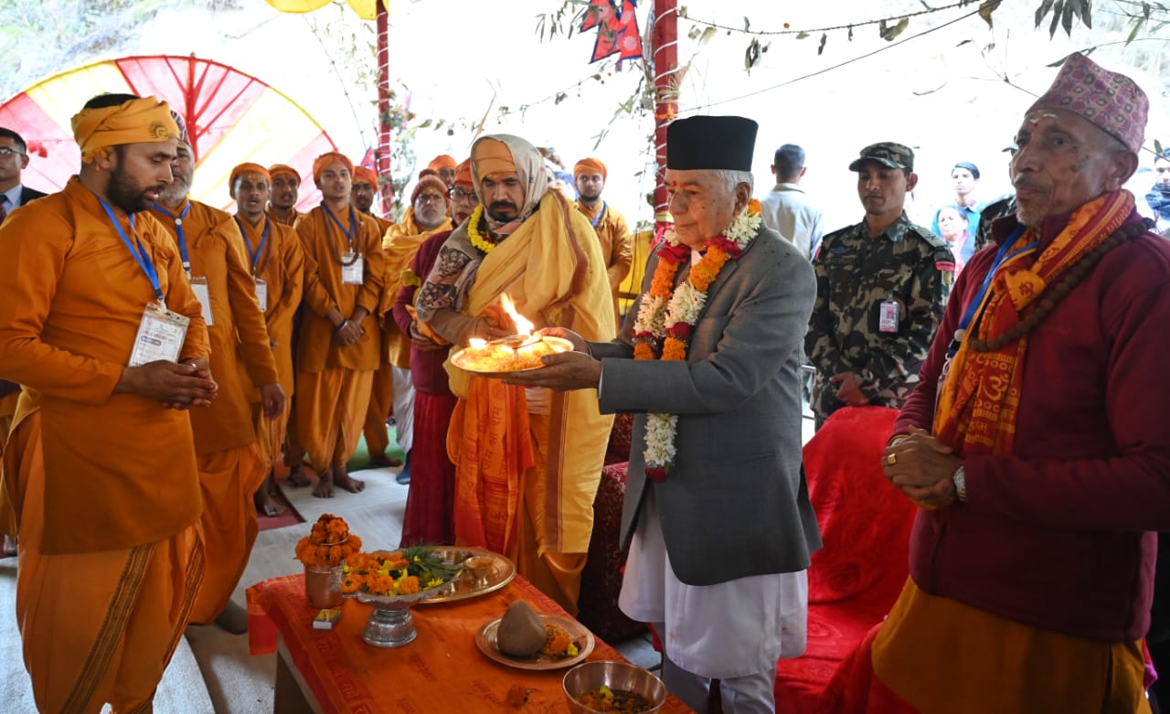 बल्थलीमा कोटिहोममा राष्ट्रपति पौडेल