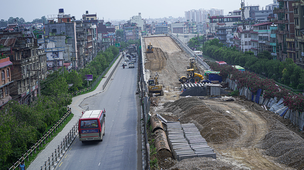 ग्वार्को ओभरपासको कामले गति लियो [तस्बिरहरू]
