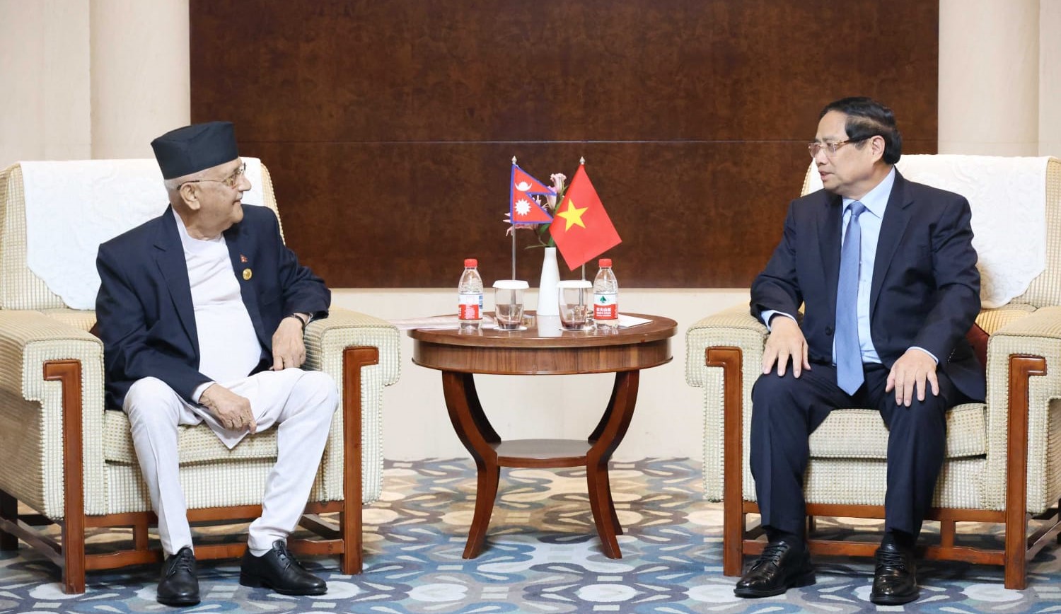प्रधानमन्त्री ओली र भियतनामका प्रधानमन्त्री चिङबीच भेटवार्ता