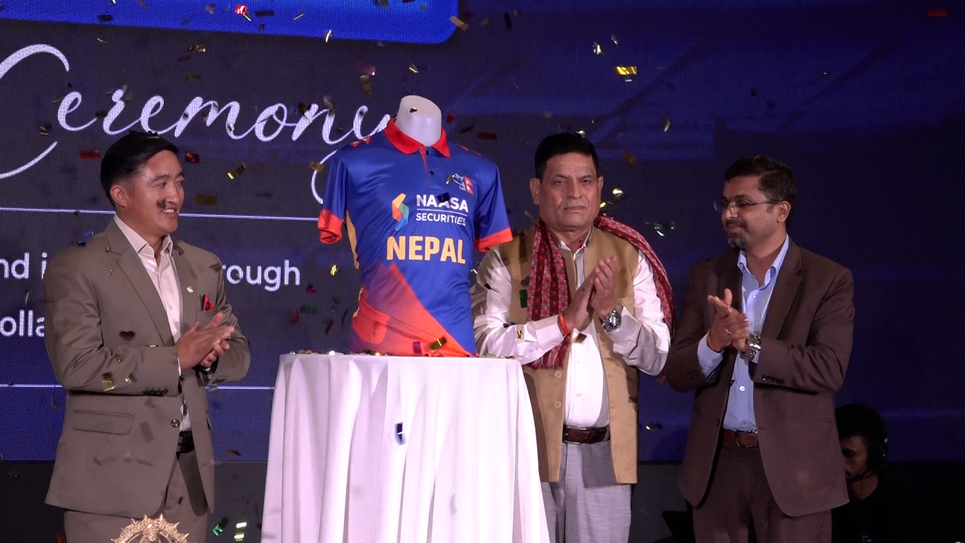 नेपाली क्रिकेट टिमकाे नयाँ जर्सी सार्वजनिक