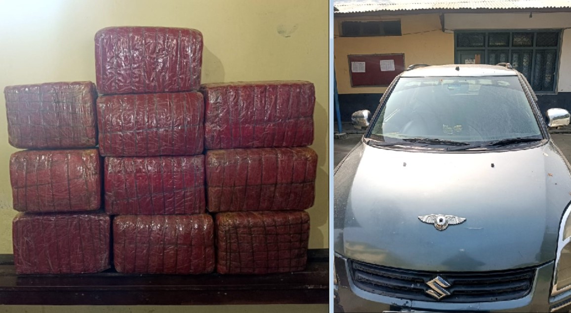 सय किलो बढी गाँजासहित दुई पक्राउ