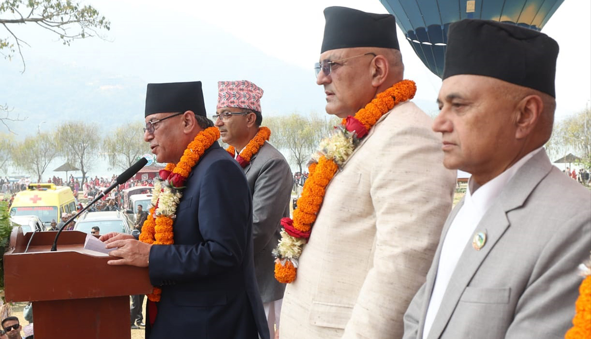 प्रधानमन्त्रीद्वारा पोखरालाई पर्यटकीय राजधानी घोषणा