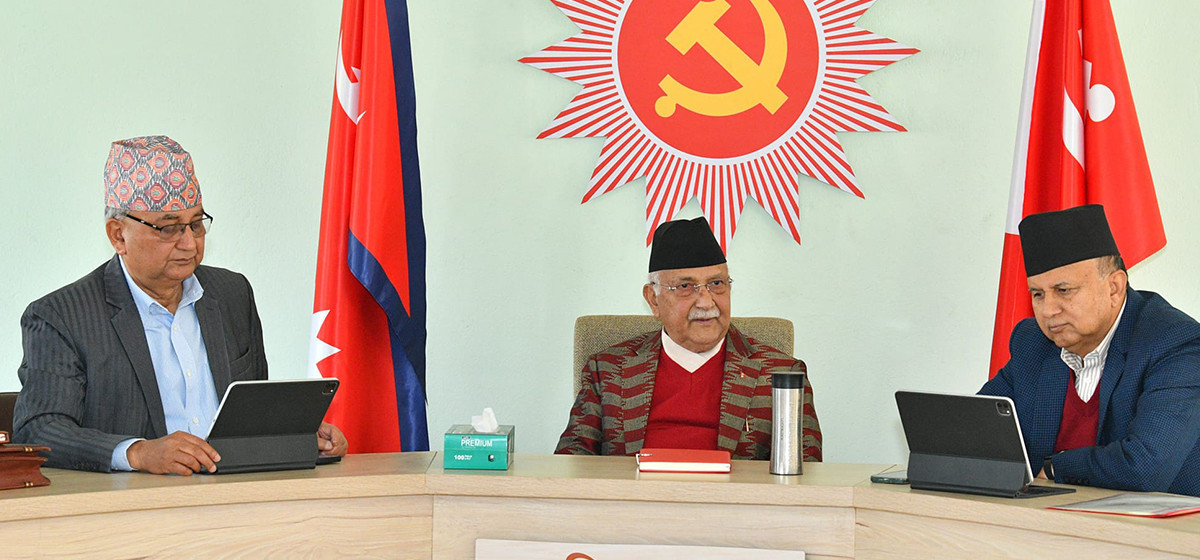 ओलीको स्वास्थ्यमा समस्या देखिएपछि बैठक स्थगित 