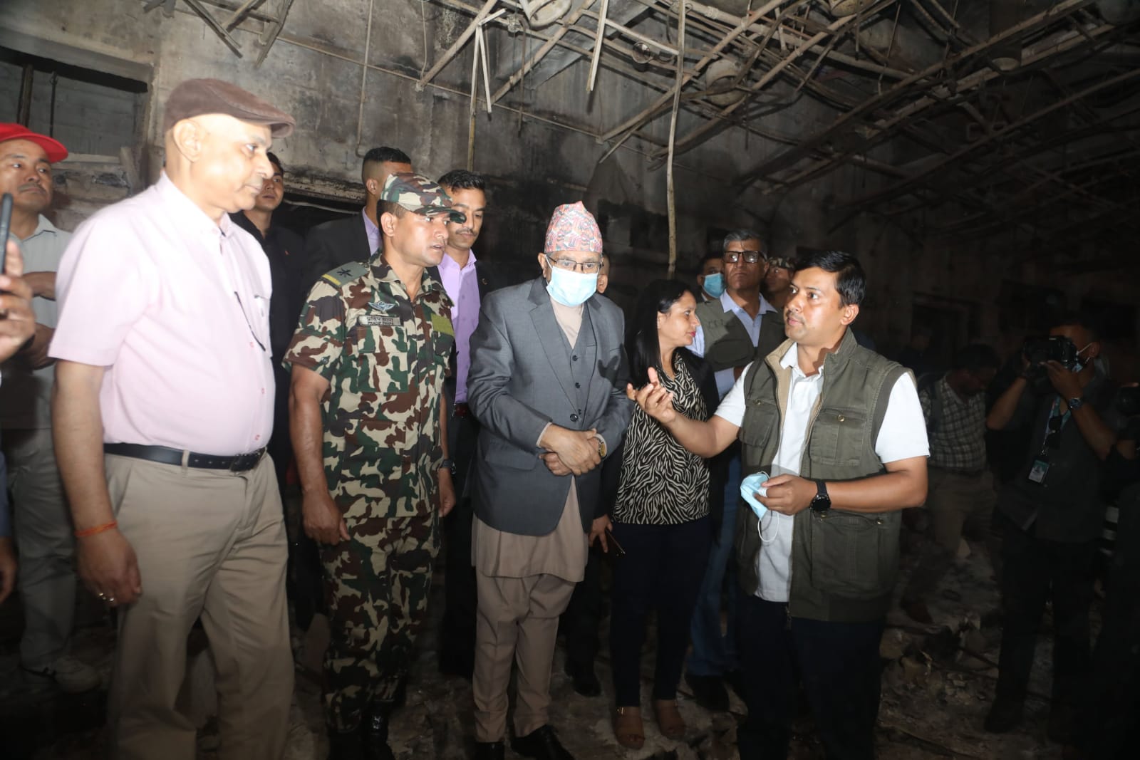 संसद् भवन जलेको नवौँ दिनमा सभामुख अवलोकनमा