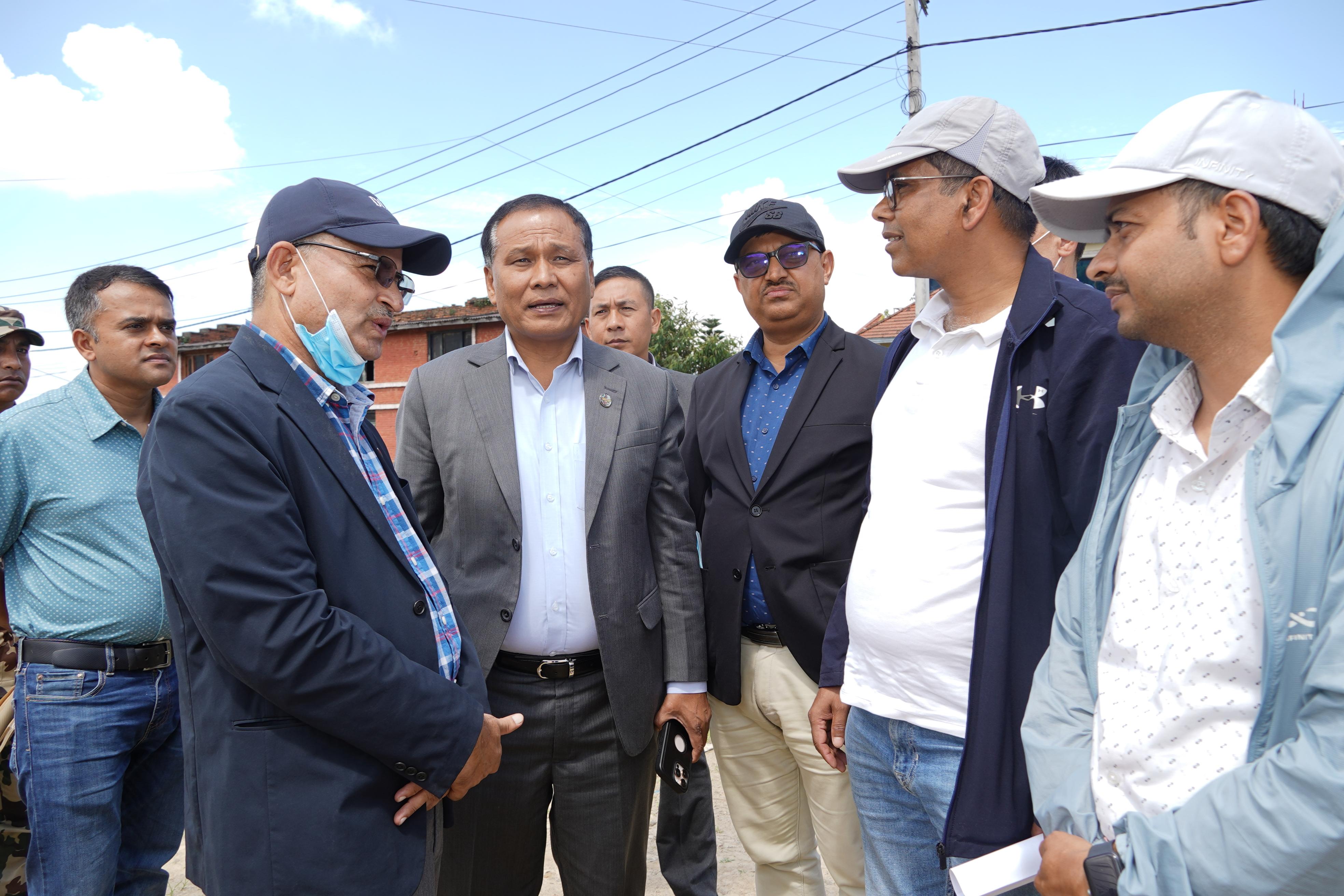 मन्त्री घिसिङद्वारा सूर्यविनायक–धुलिखेल सडकको अनुगमन, हाल सम्म ४५ प्रतिशत मात्र प्रगति