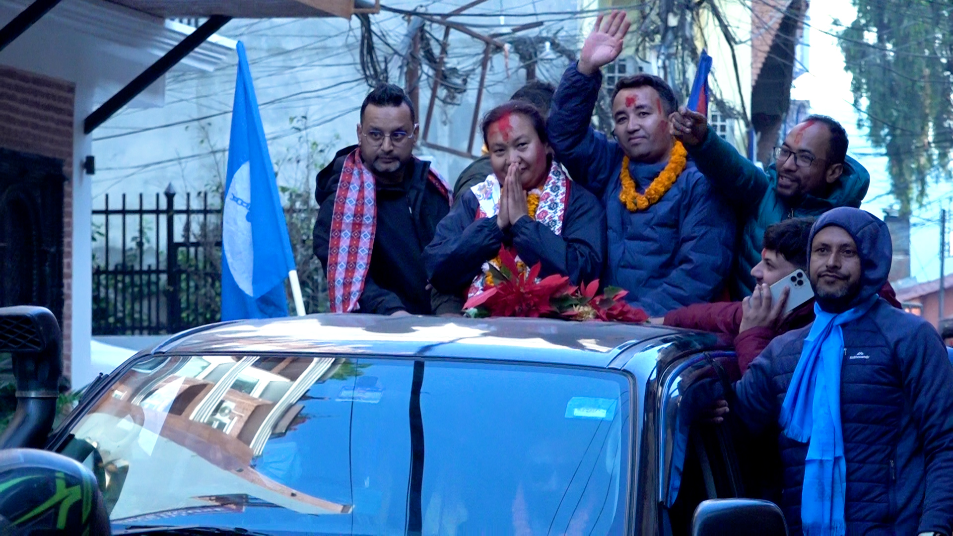 काठमाडौं–१६ मा रास्वपाको विजयी र्‍याली [तस्बिरहरू]