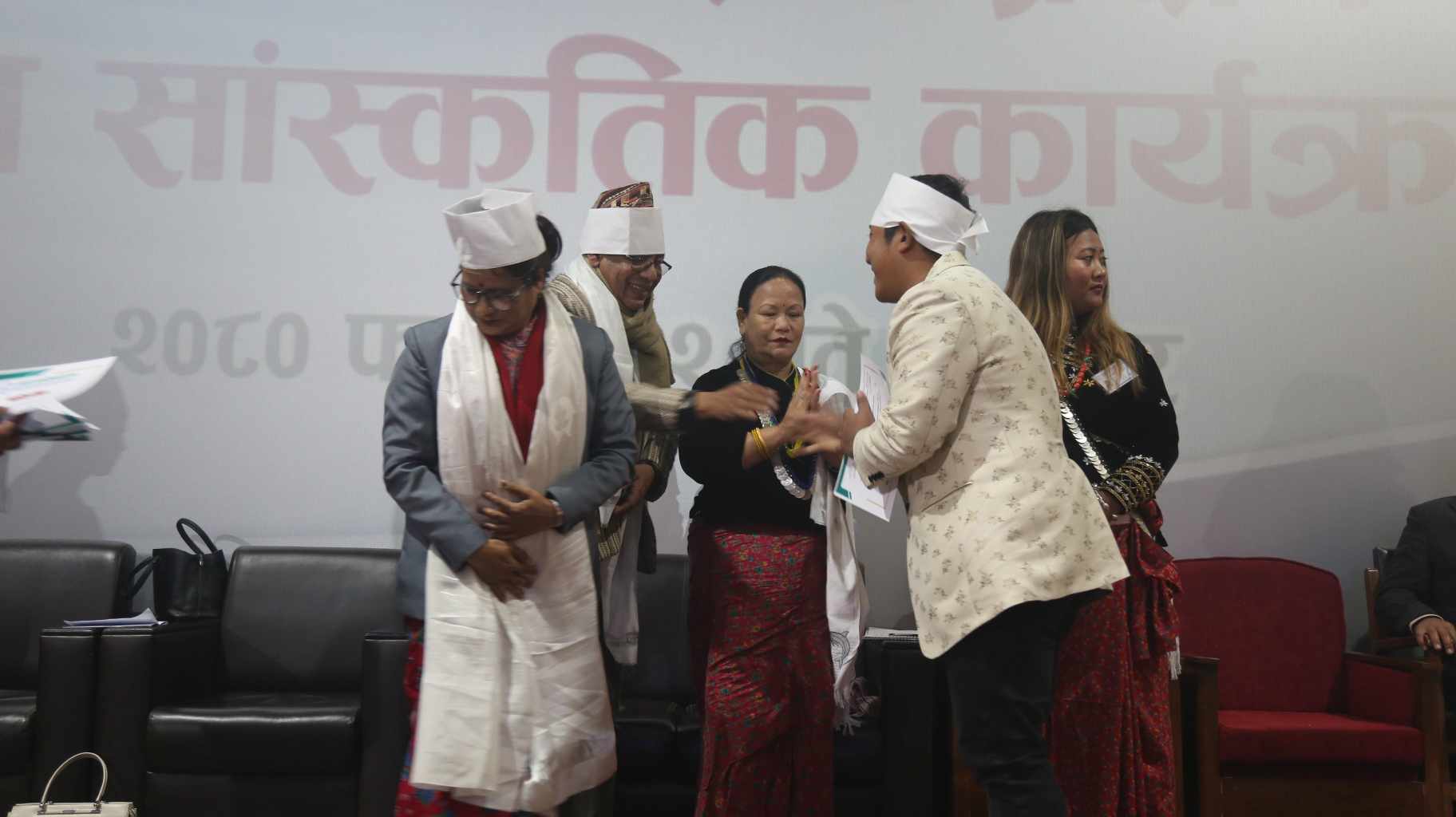 माझी राष्ट्रिय गीतको लोकार्पण