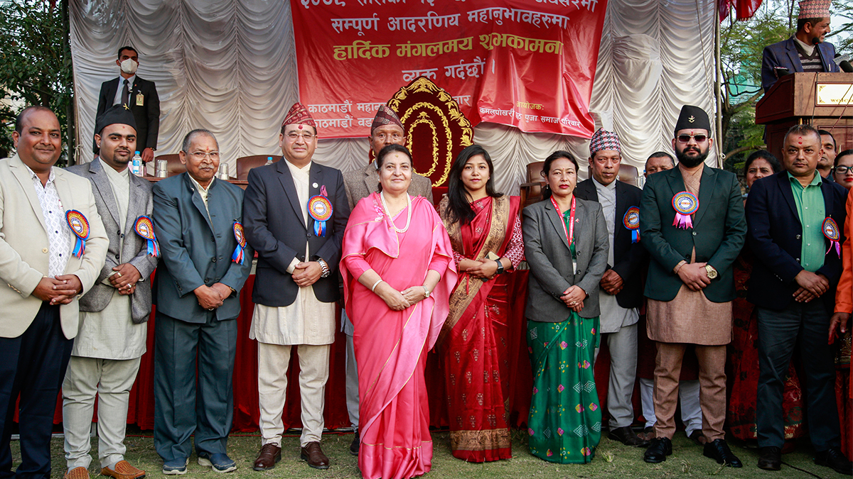 राष्ट्रपतिद्वारा कमलपोखरीमा छठ पूजा