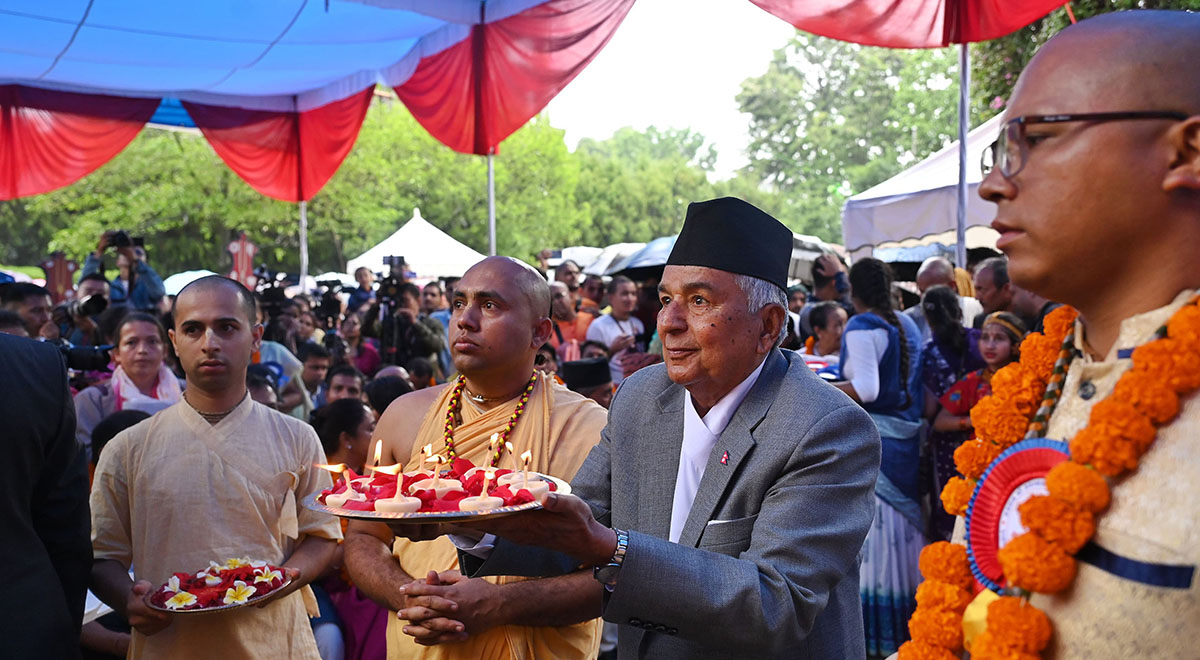 राष्ट्रपति पौडेलद्वारा जगन्नाथ रथयात्रा शुभारम्भ