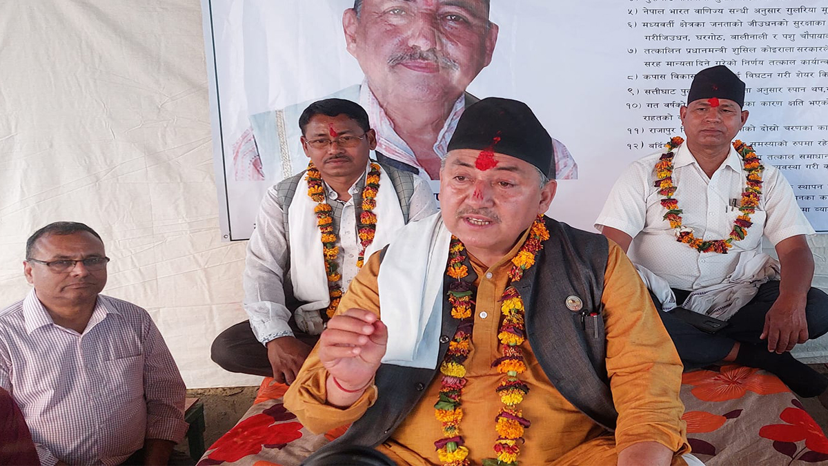 १५ बुँदे मागसहित कांग्रेस सांसद गौतम आमरण अनशनमा