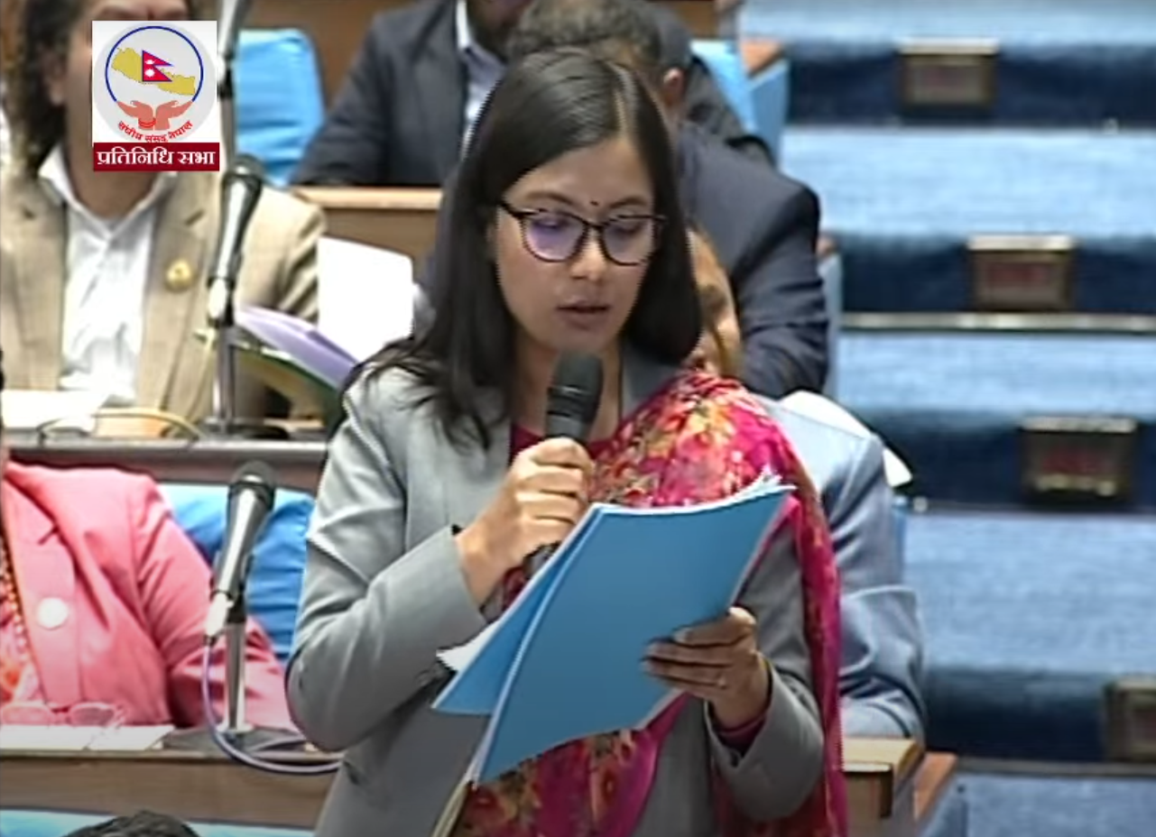 अंशबन्डा गर्दा छोरीको स्वीकृति लिने बाध्यकारी कानुन बनाउन सांसद साेविता गाैतमकाे माग