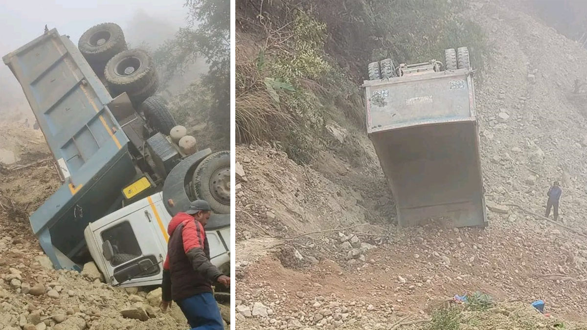 मवानपुरमा ट्रिपर दुर्घटना हुँदा चालकको मृत्यु