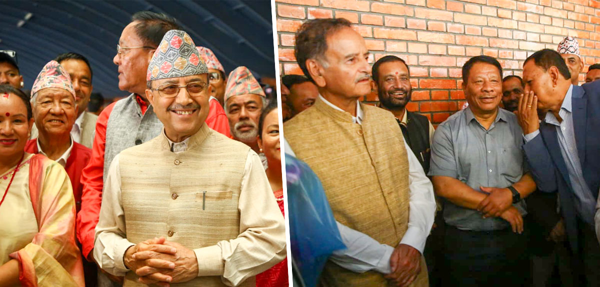 देउवाको स्वागतका लागि विमानस्थलमा कांग्रेस नेताहरू [फोटोफिचर]