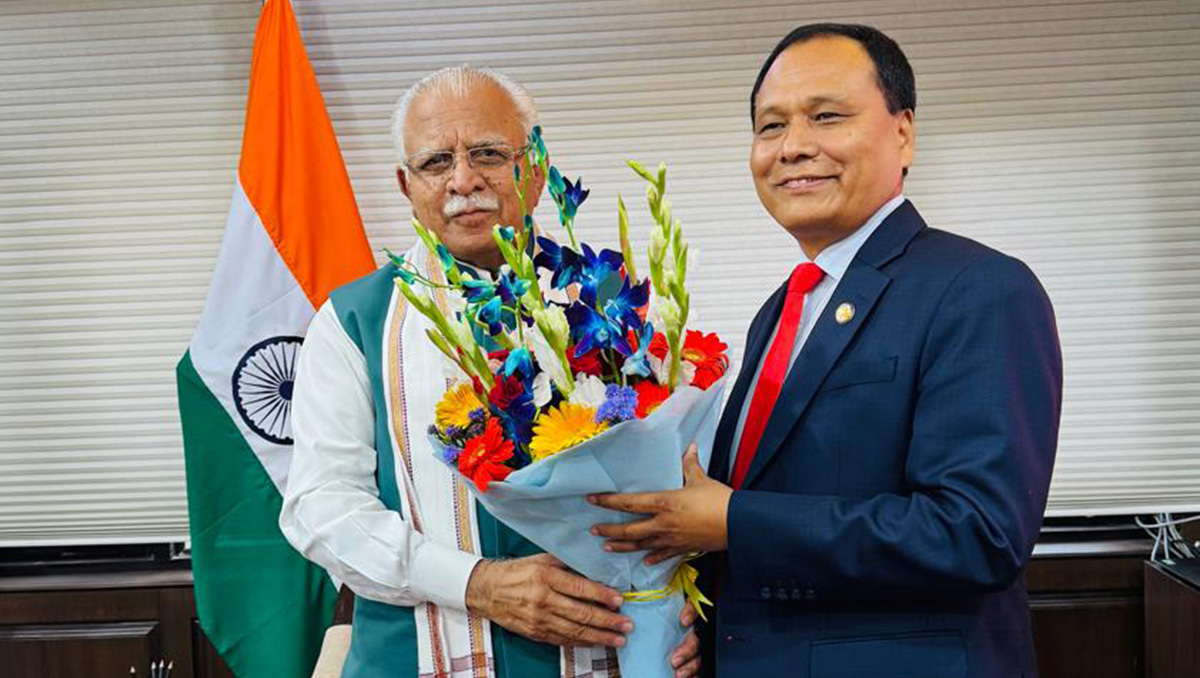 ऊर्जामन्त्री घिसिङ र भारतका विद्युत्मन्त्री खट्ठरबीच भेटवार्ता