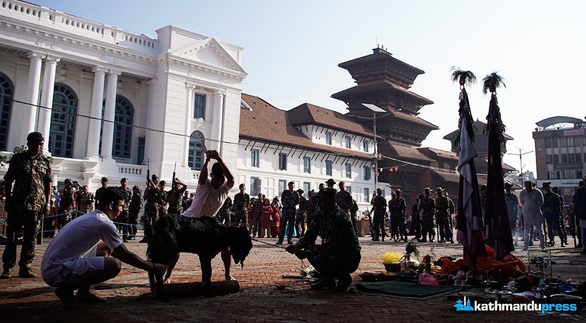 वसन्तपुर डबलीमा महानवमी पुजा [फाेटाे फिचर]