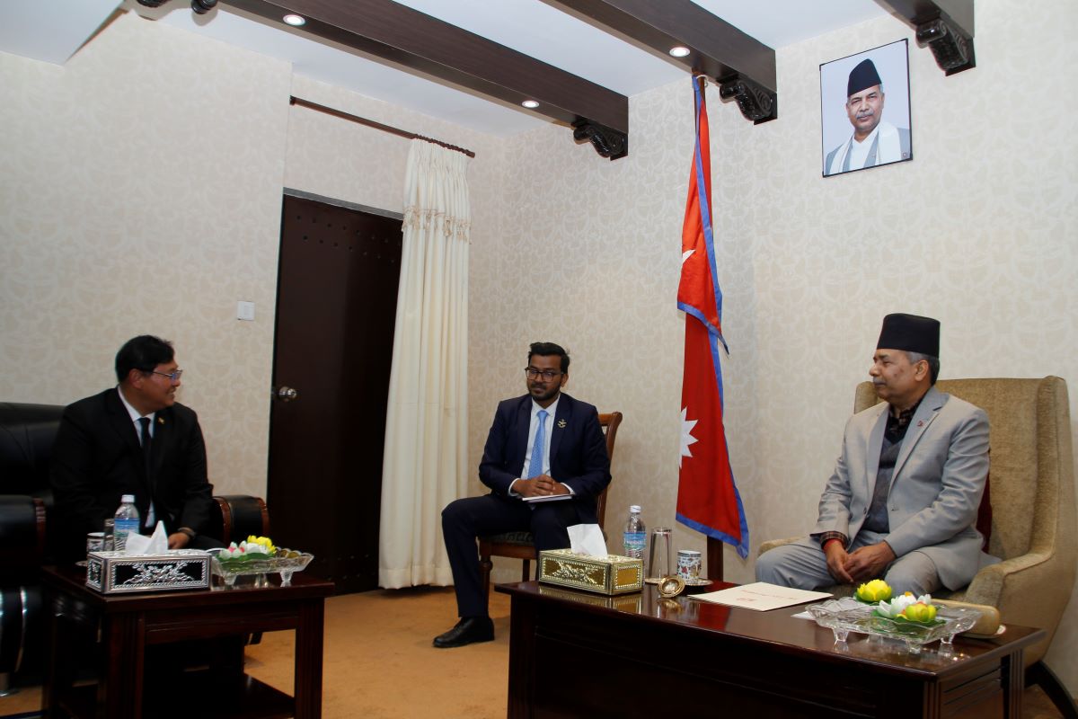 उपराष्ट्रपति यादवसँग म्यानमारका राजदूतको भेटवार्ता