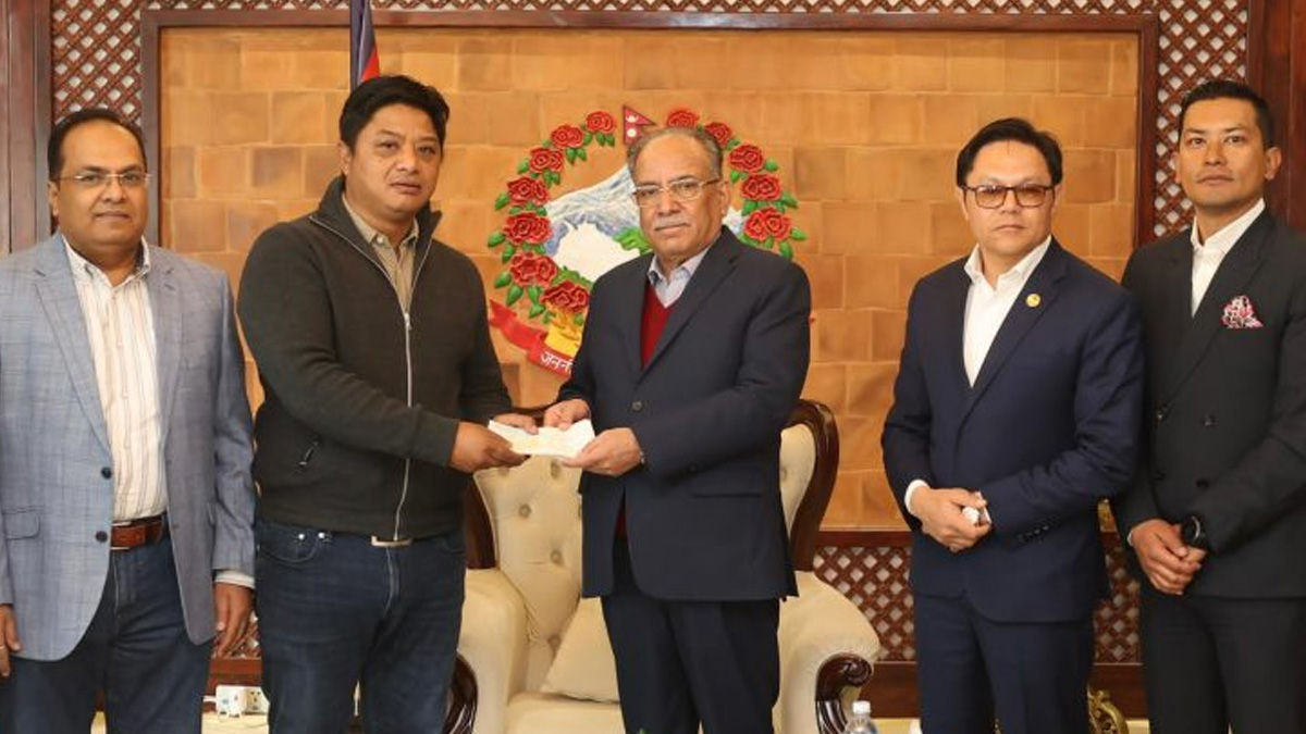 भूकम्प पीडितलाई क्यासिनो एसोसिएसनको ३५ लाख