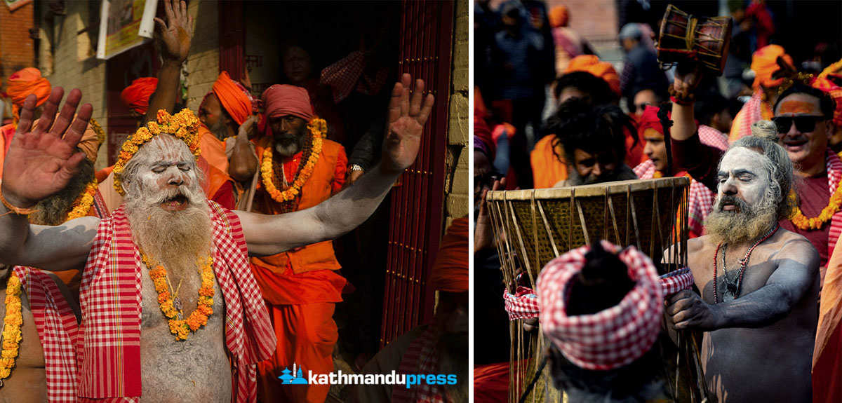 पशुपतिमा बाबाहरूको चहलपहल [फोटो फिचर]