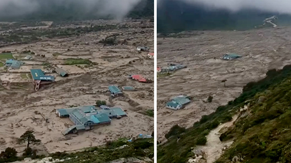 रक्षामन्त्री राई नेतृत्वको टोली बाढी प्रभावित क्षेत्रमा