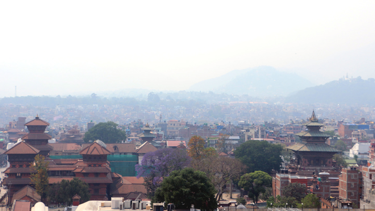 वसन्तपुर दरबार क्षेत्रको दृश्य