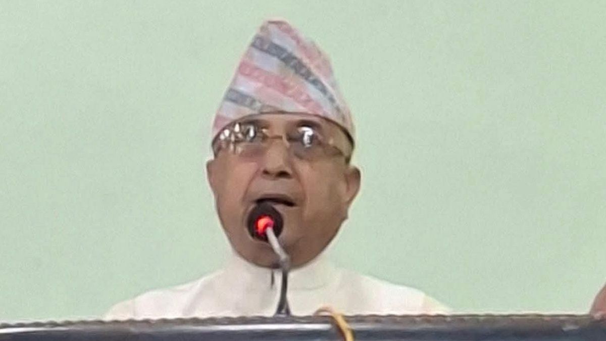 गृह जिल्ला पुगेर खड्काले भने- कांग्रेस विभाजनको संघारमा छ