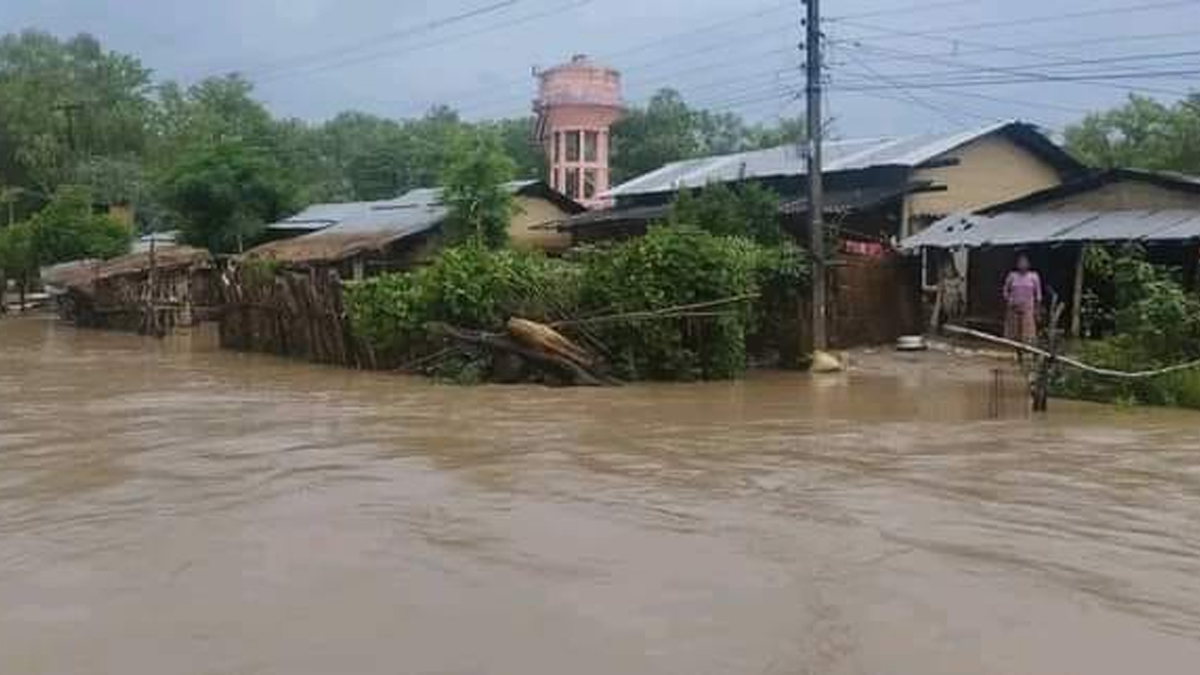 बाढी बस्तीमा पसेपछि कैलानीको भजनी जलमग्न