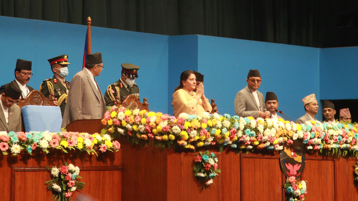 देशको आर्थिक अवस्था जटिल मोडमा रहेकोमा चिन्तित छौं : राष्ट्रपति 