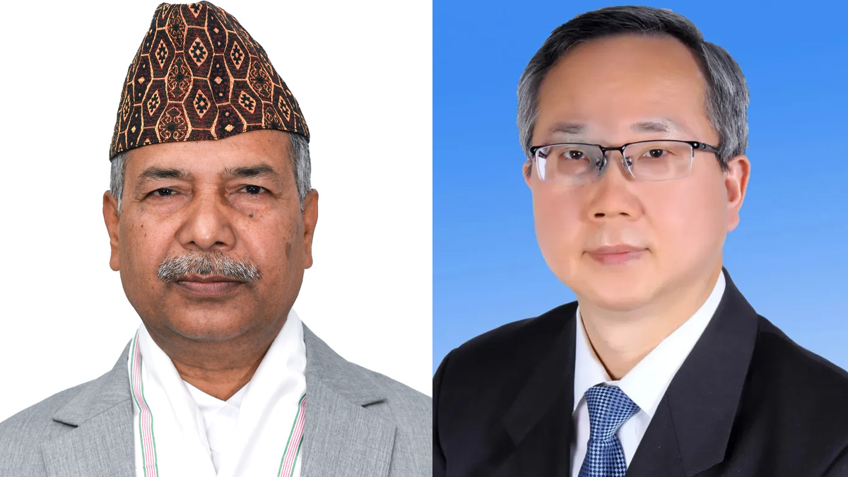 उपराष्ट्रपतिसँग चिनियाँ राजदूतको भेट