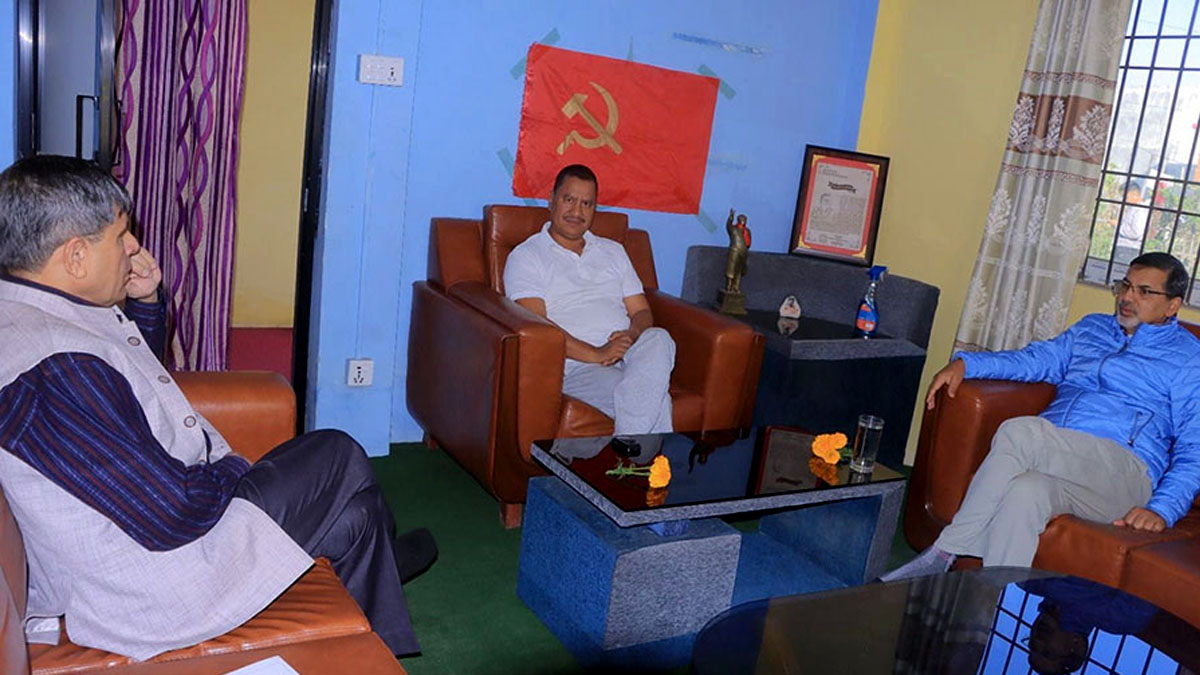 विप्लव, जनार्दन शर्मा र घनश्याम भुसालबीच सहकार्यको सहमति