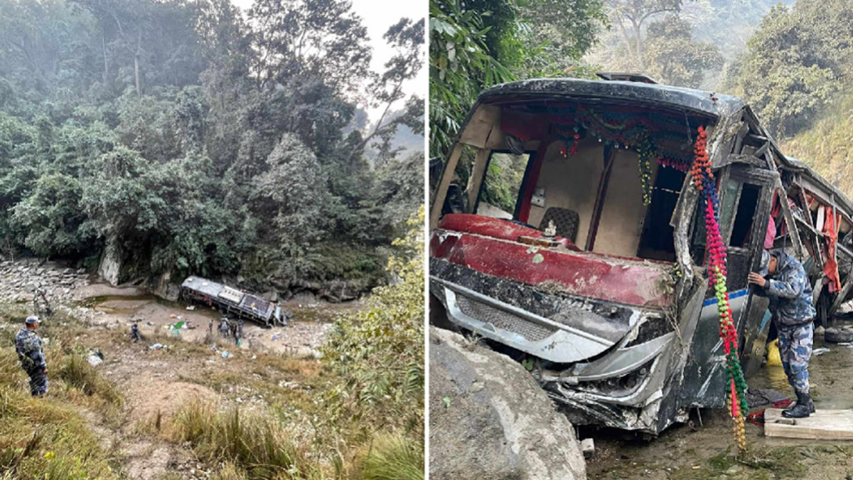 दुर्घटनाका घाइते भन्छन्- पहाडमा ठोक्किएको बस उछिट्टिएर खोलामा खस्यो