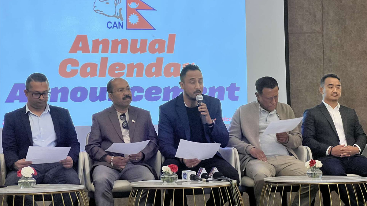 क्यानको वार्षिक क्यालेन्डर : पुरुष क्रिकेट टिम वर्षभरि व्यस्त