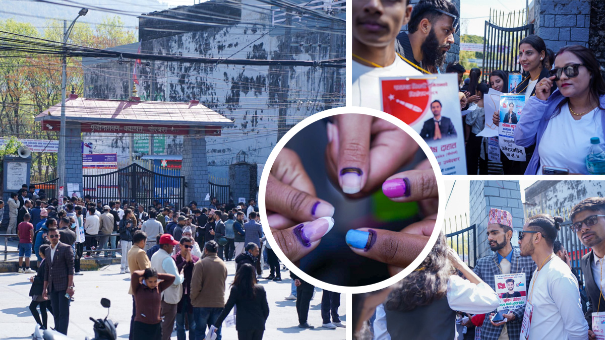 पृथ्वीनारायण क्याम्पसमा चुनावीमा चटरो [फोटा फिचर]