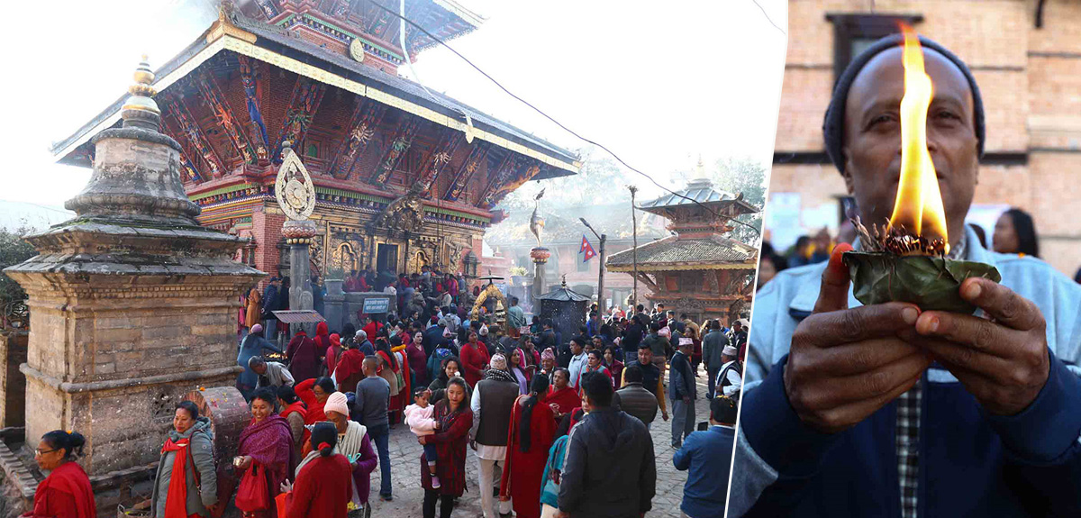 हरिबोधिनी एकादशी : चाँगुनारायणमा श्रद्धालु