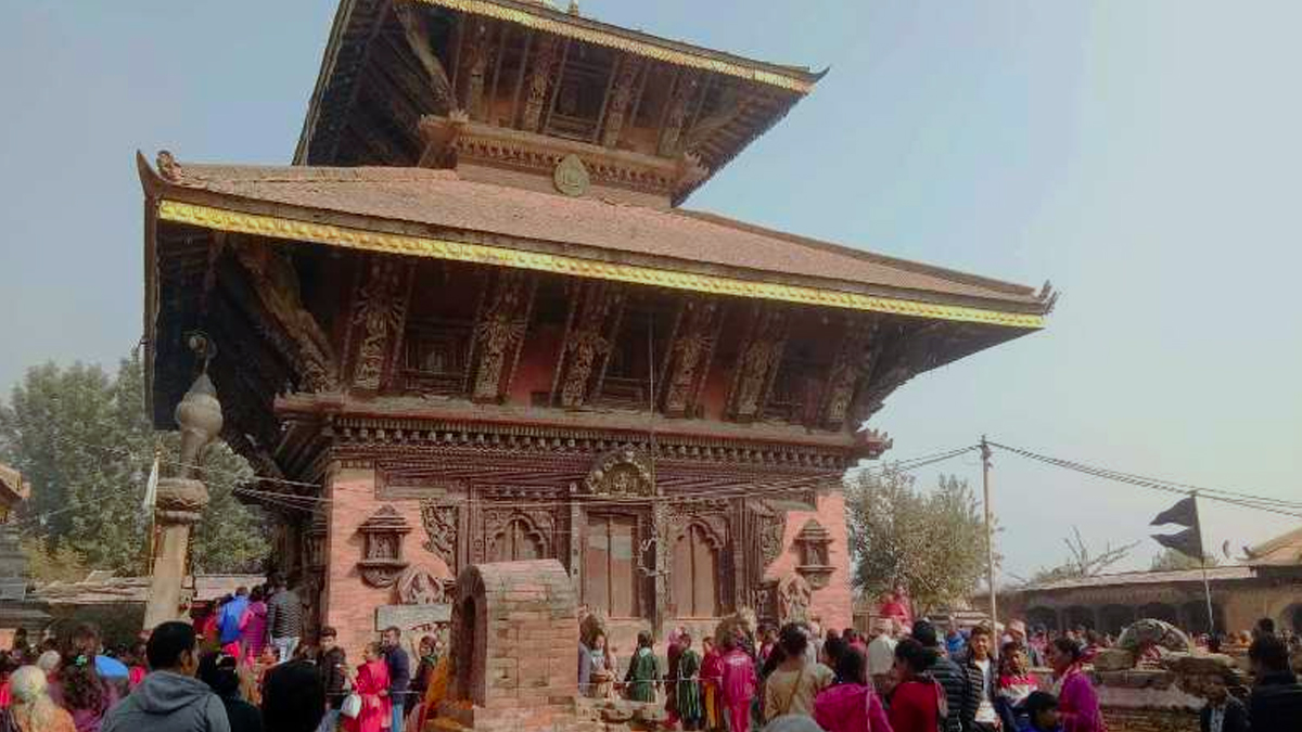 चाँगुनारायण मन्दिरमा दर्शनार्थीको घुइँचो