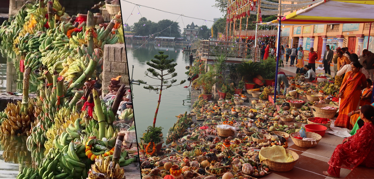 गंगासागर किनारमा छठ पूजाको तयारी [फाेटाेफिचर]