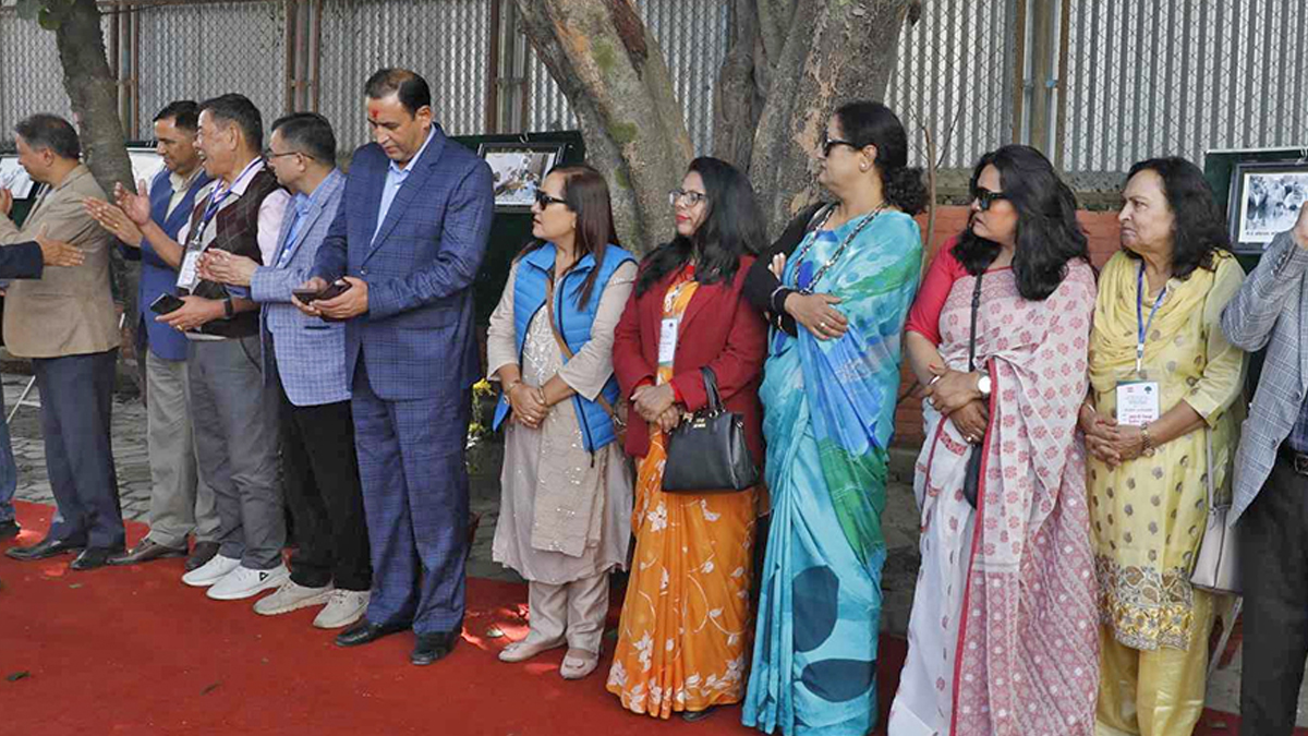 नेपाली कांग्रेसको शुभकामना र चियापान सुरु