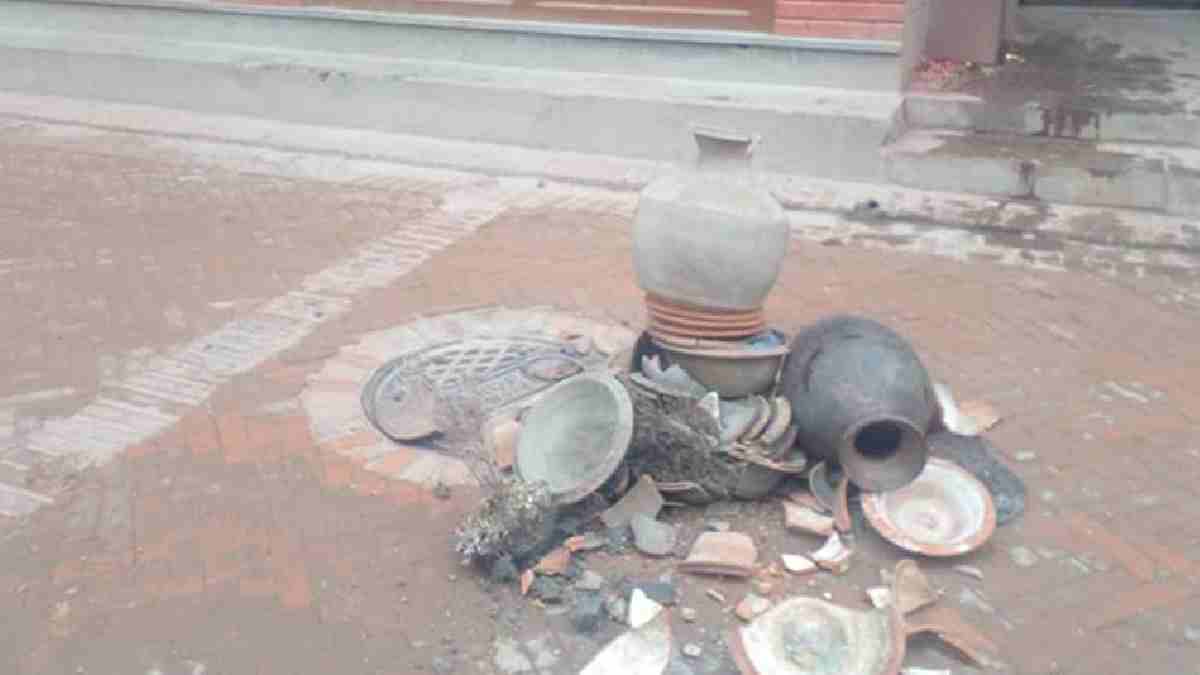 चर्केका माटाका भाँडा फुटाएर भक्तपुरमा मनाइयो छ्याला पुन्ही