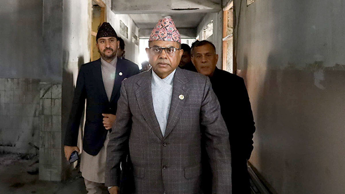 जेनजी आन्दोलनमा जलाइएको कांग्रेस कार्यालयमा सरकारी टोलीको अनुगमन 