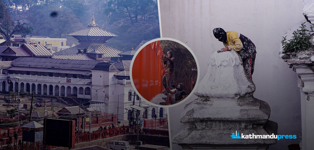 महाशिवरात्रीका लागि तयार हुँदैछ पशुपति [फोटो फिचर]