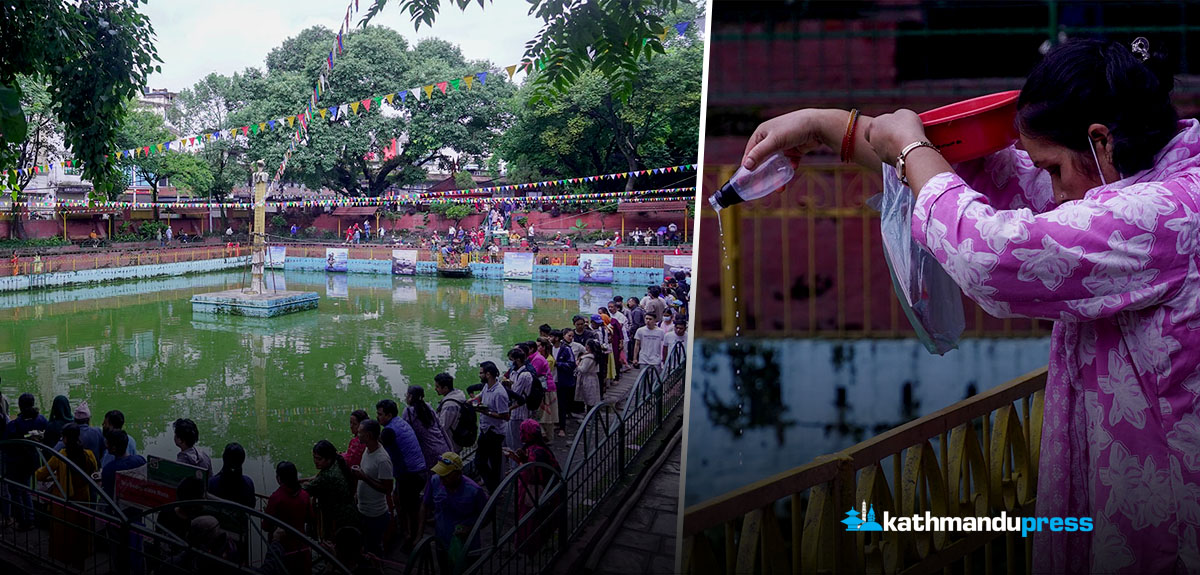 नागपञ्चमीमा नागपोखरीमा भीड [फोटो फिचर]