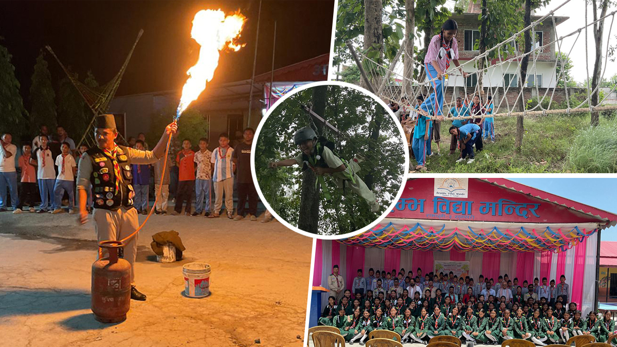 आरम्भ स्काउट ट्रूपले गर्‍यो ‘एक्टिभिटी क्याम्प’ [तस्बिरहरू]