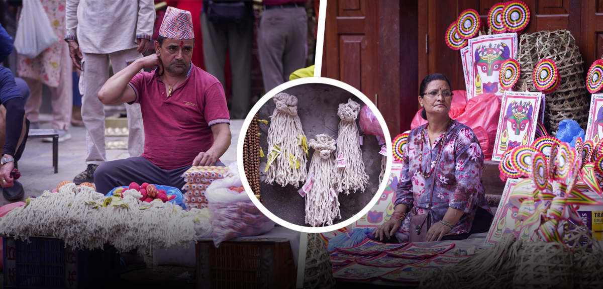 बजारमा जनैपूर्णिमा र रक्षा बन्धनको रौनक [फोटो फिचर]