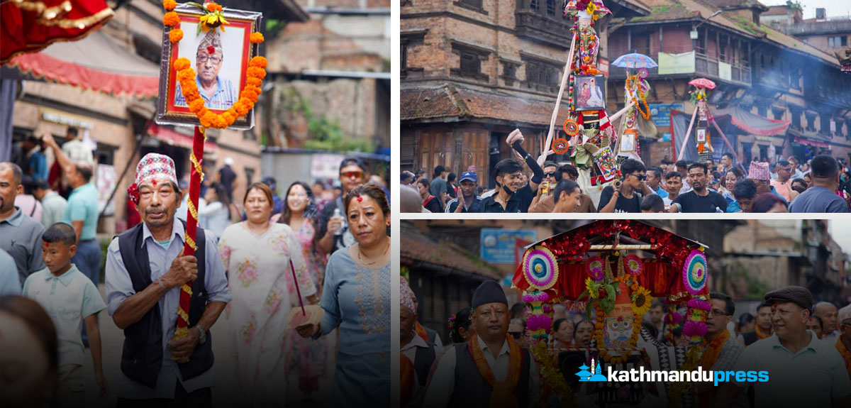 भक्तपुरमा गाइजात्राको रौनक [फोटो फिचर]